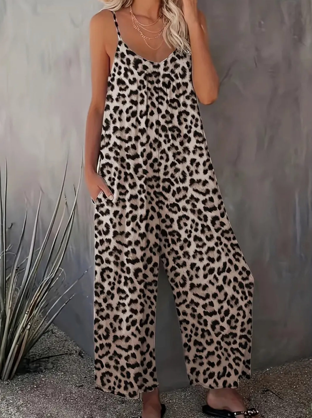 Kersti™ | Elegant leopardmönstrad jumpsuit