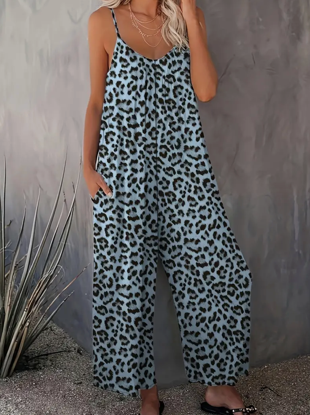 Kersti™ | Elegant leopardmönstrad jumpsuit